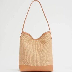 NEW Mansur Gavriel Everyday Cabas Bucket Bag NATURAL/ 100% AUTHENTIC